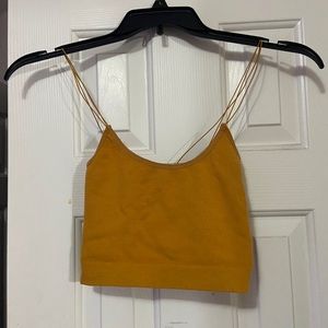 Dark Orange Markie Seamless Cropped Cami